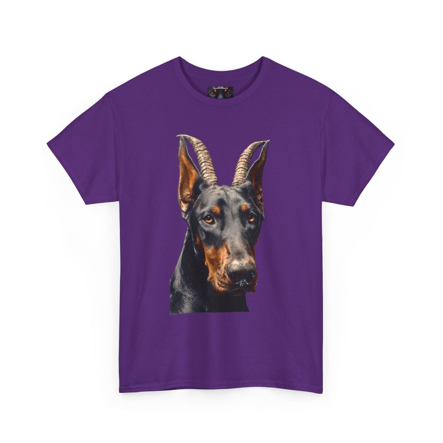Doberman Goat 2 Private Lable Unisex Heavy Cotton Tee