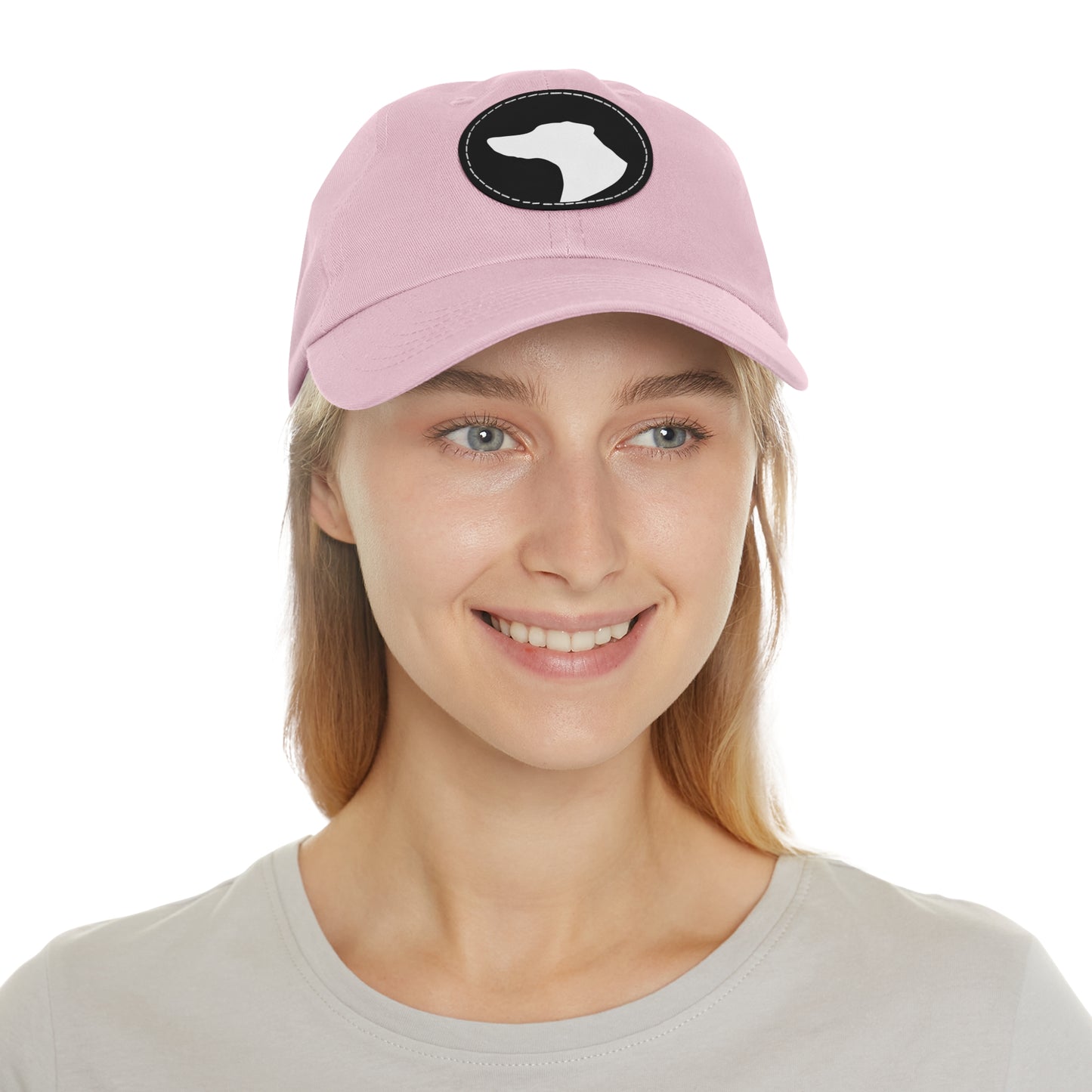 N 1 Dad Hat with Leather Patch (Round)