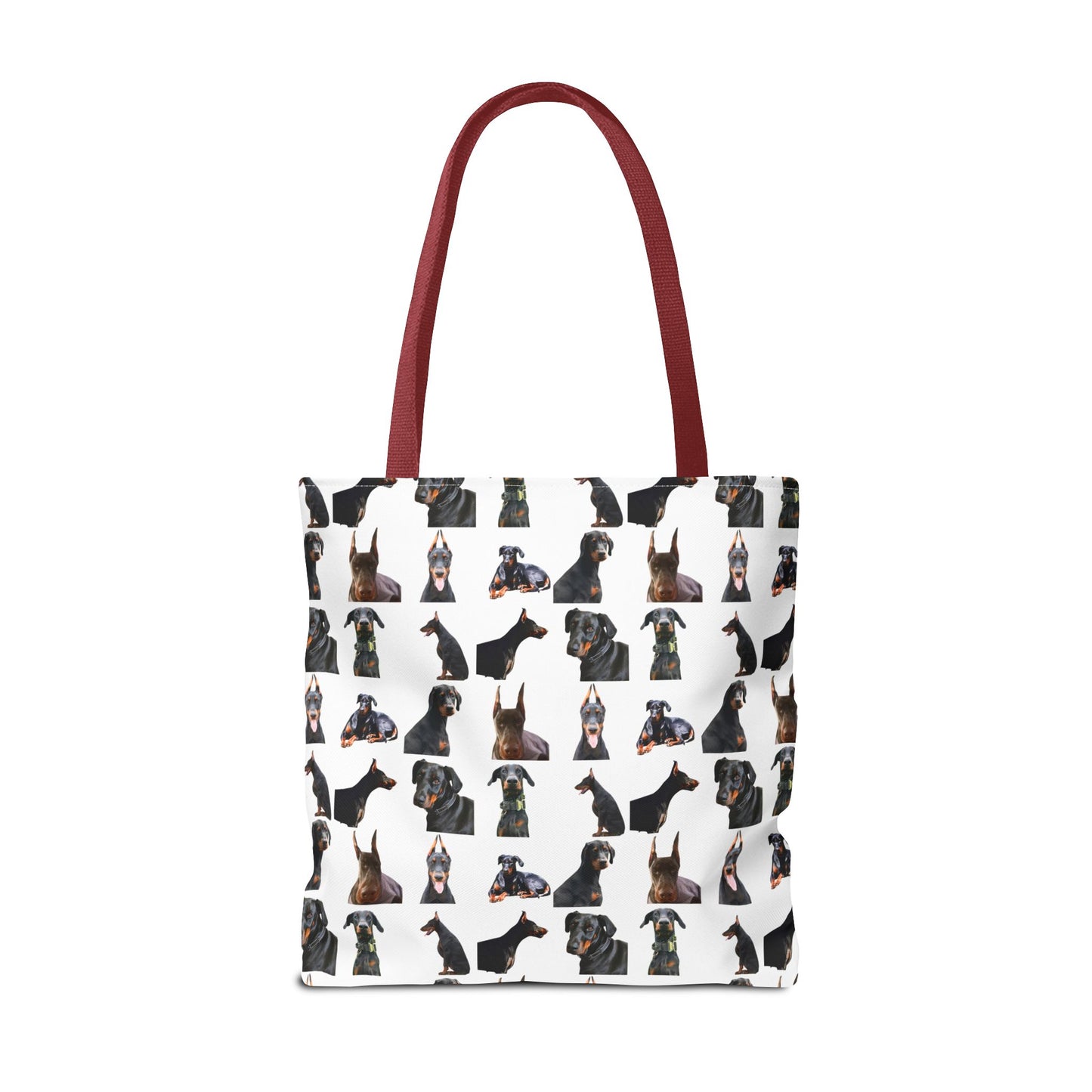 Edition 6 Doberman Model Pattern White Tote Bag