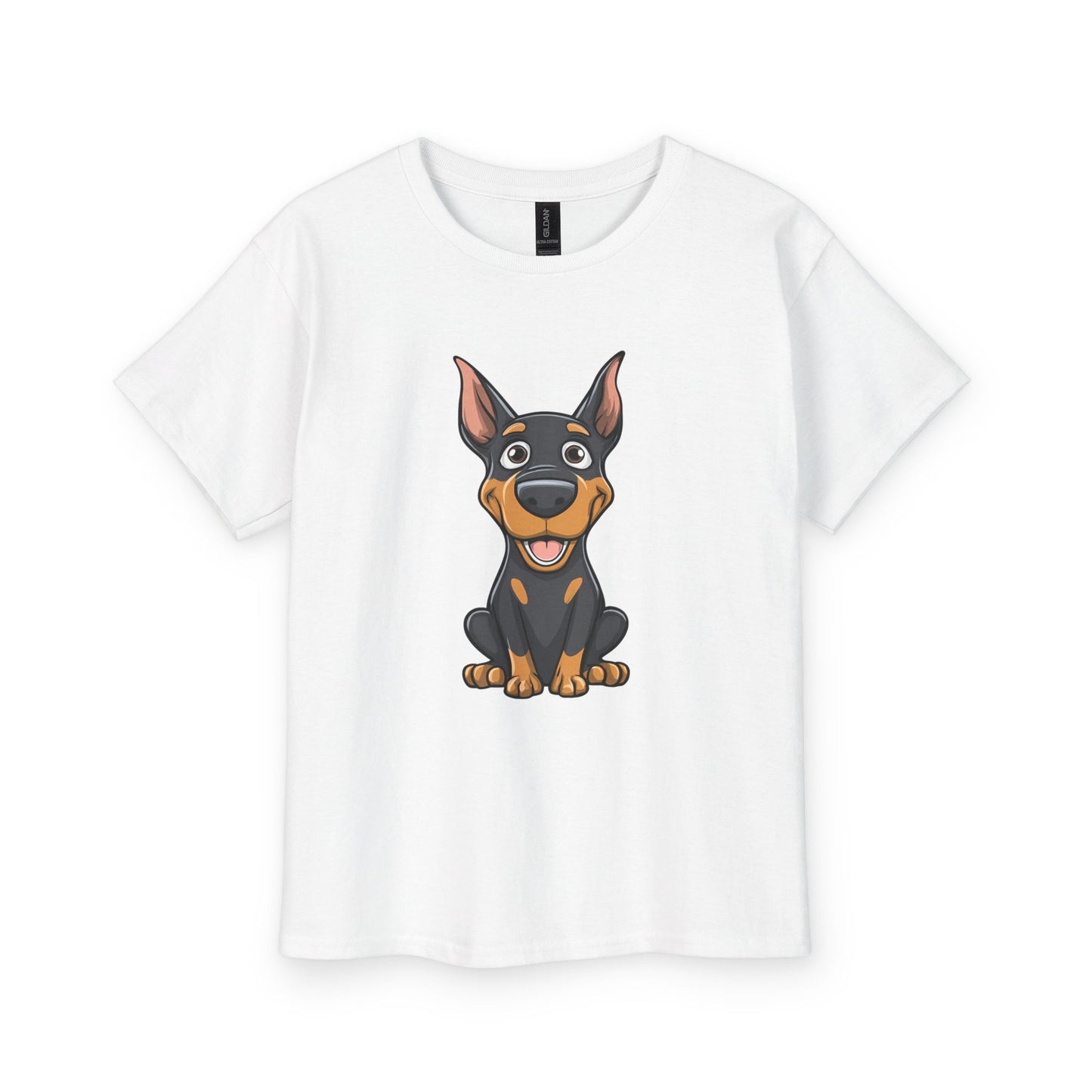 Kids Tee — Cute Doberman Puppy 1 Graphic