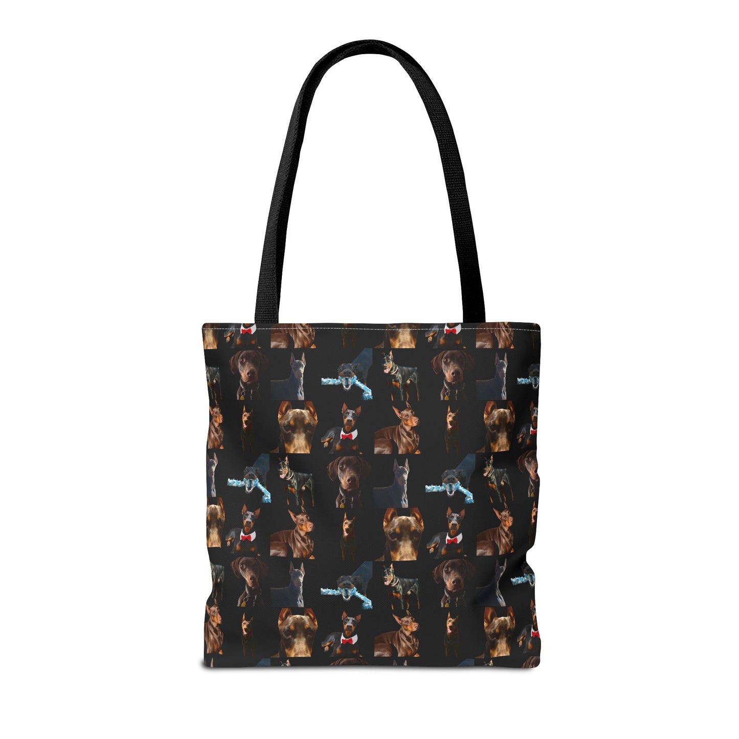 Edition 1 Doberman Model Pattern Black Tote Bag