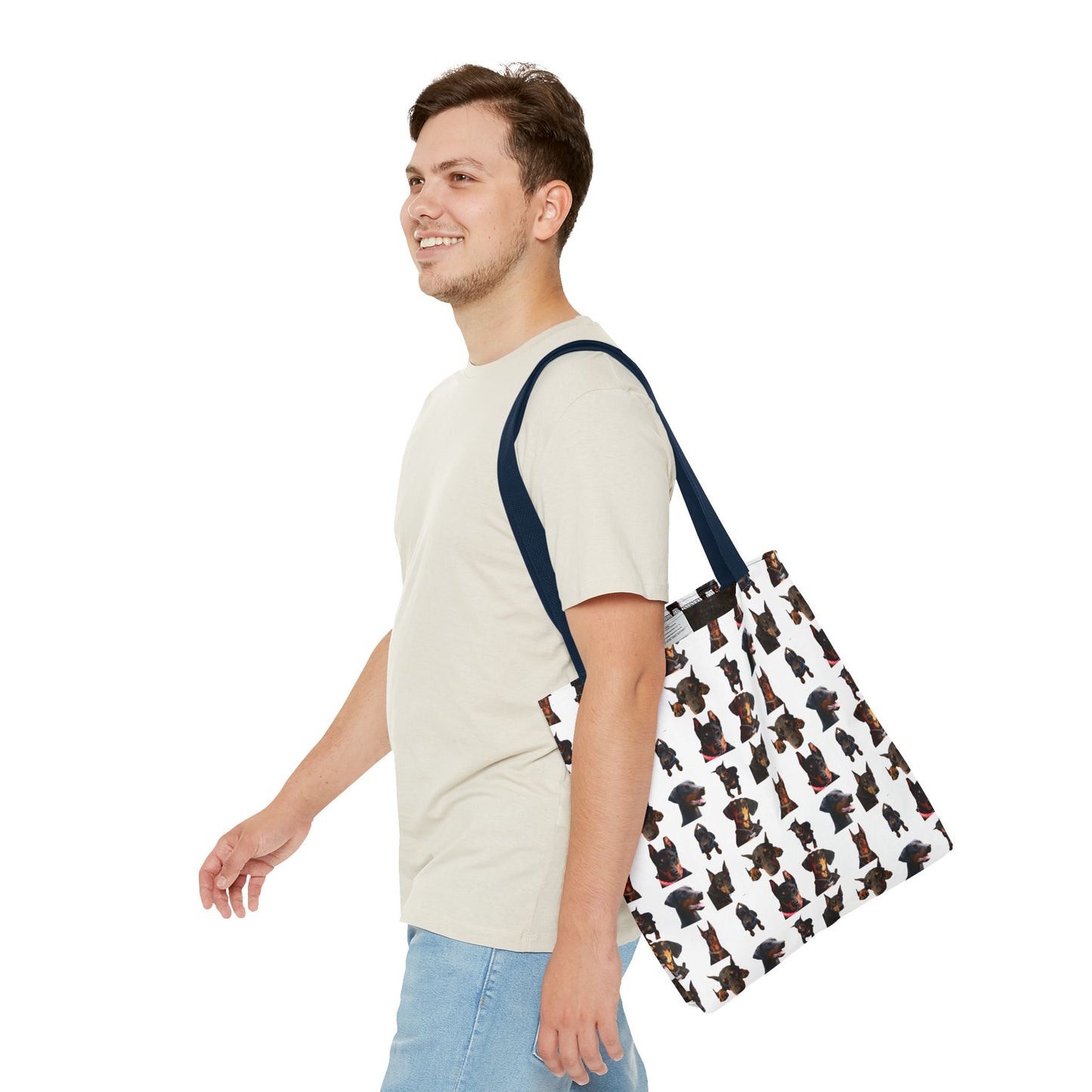Edition 2 Doberman Model Pattern White Tote Bag