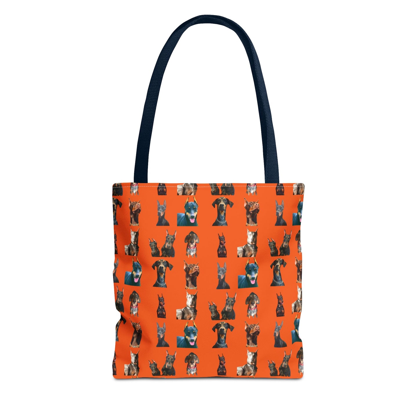 Edition 4 Doberman Model Pattern Orange Tote Bag