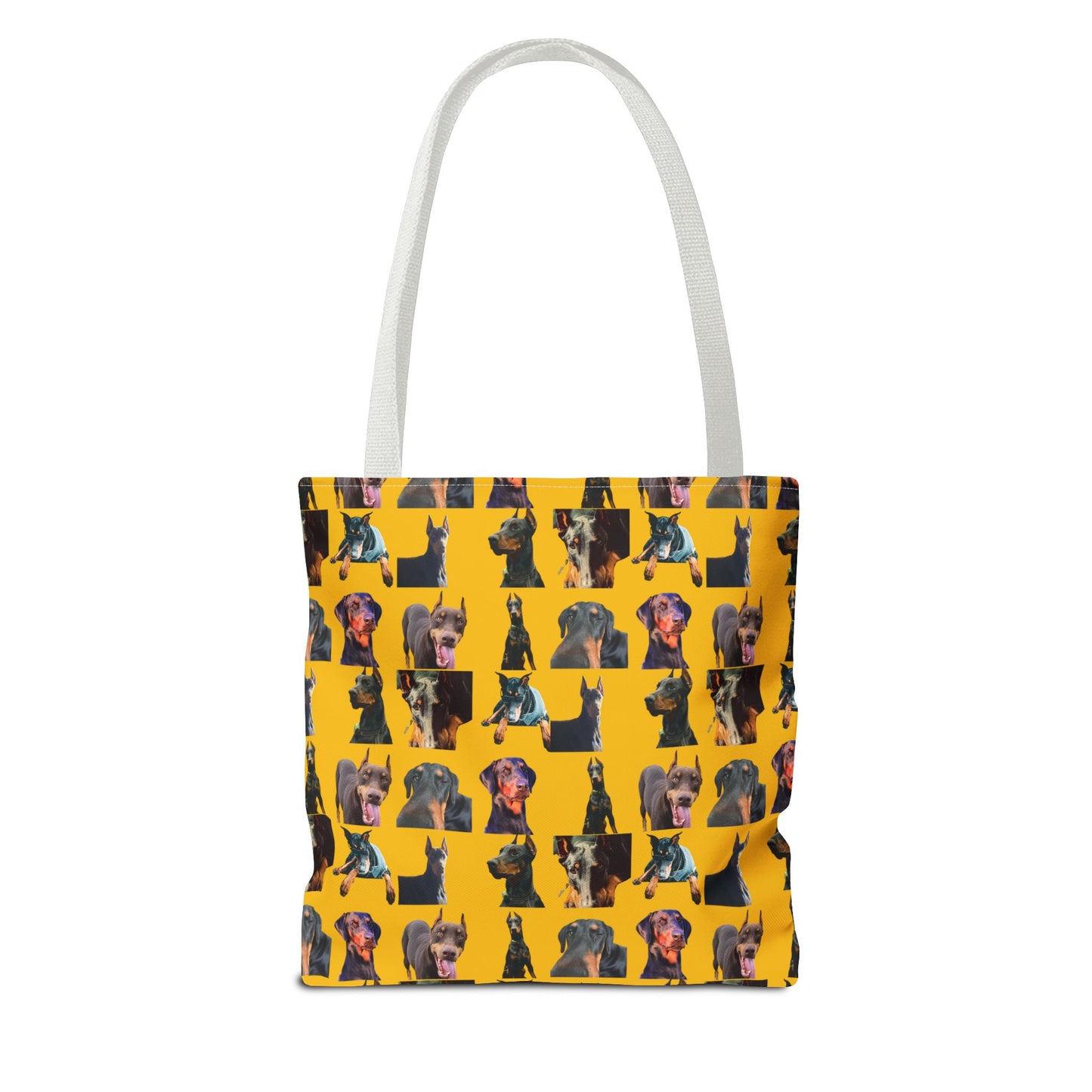 Edition 3 Doberman Model Pattern Yellow Tote Bag