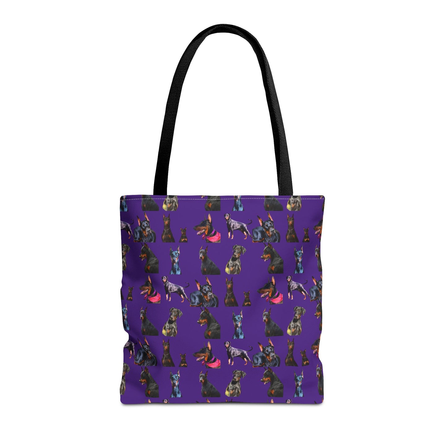 Edition 7 Doberman Model Pattern Purple Tote Bag