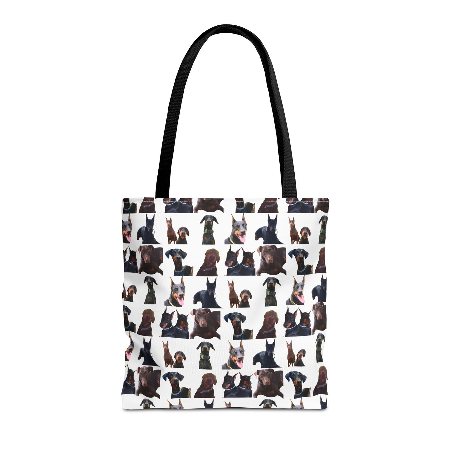 Edition 5 Doberman Model Pattern White Tote Bag