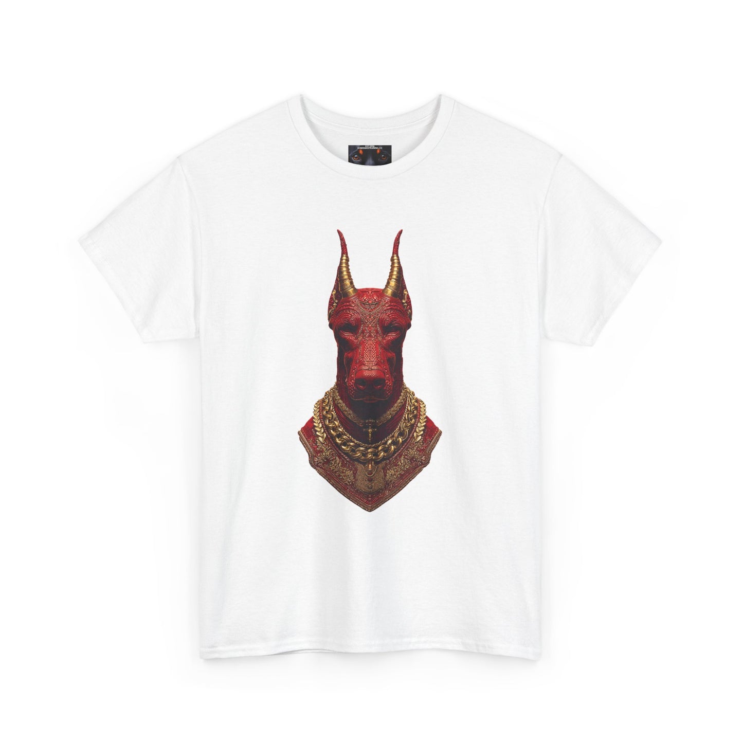 Doberman Goat 4 Private Lable Unisex Heavy Cotton Tee