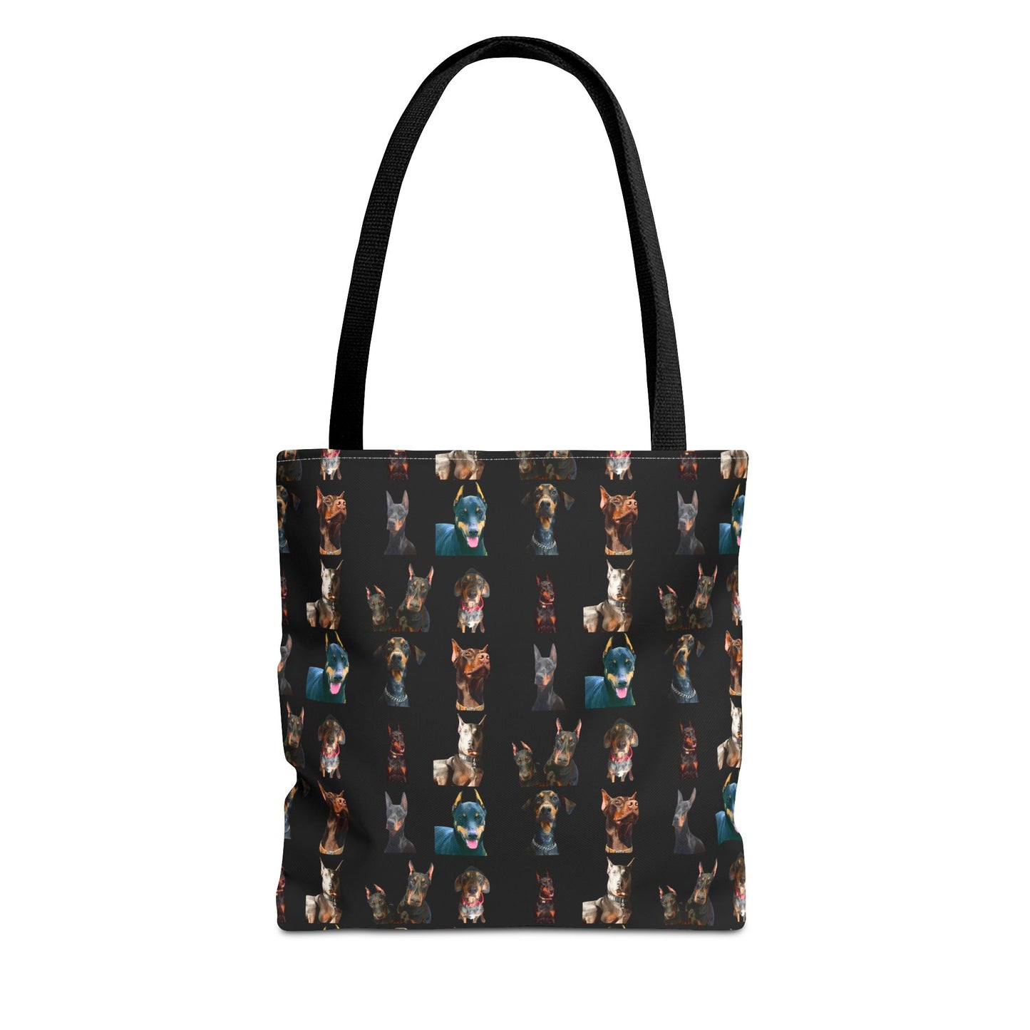 Edition 4 Doberman Model Pattern Black Tote Bag