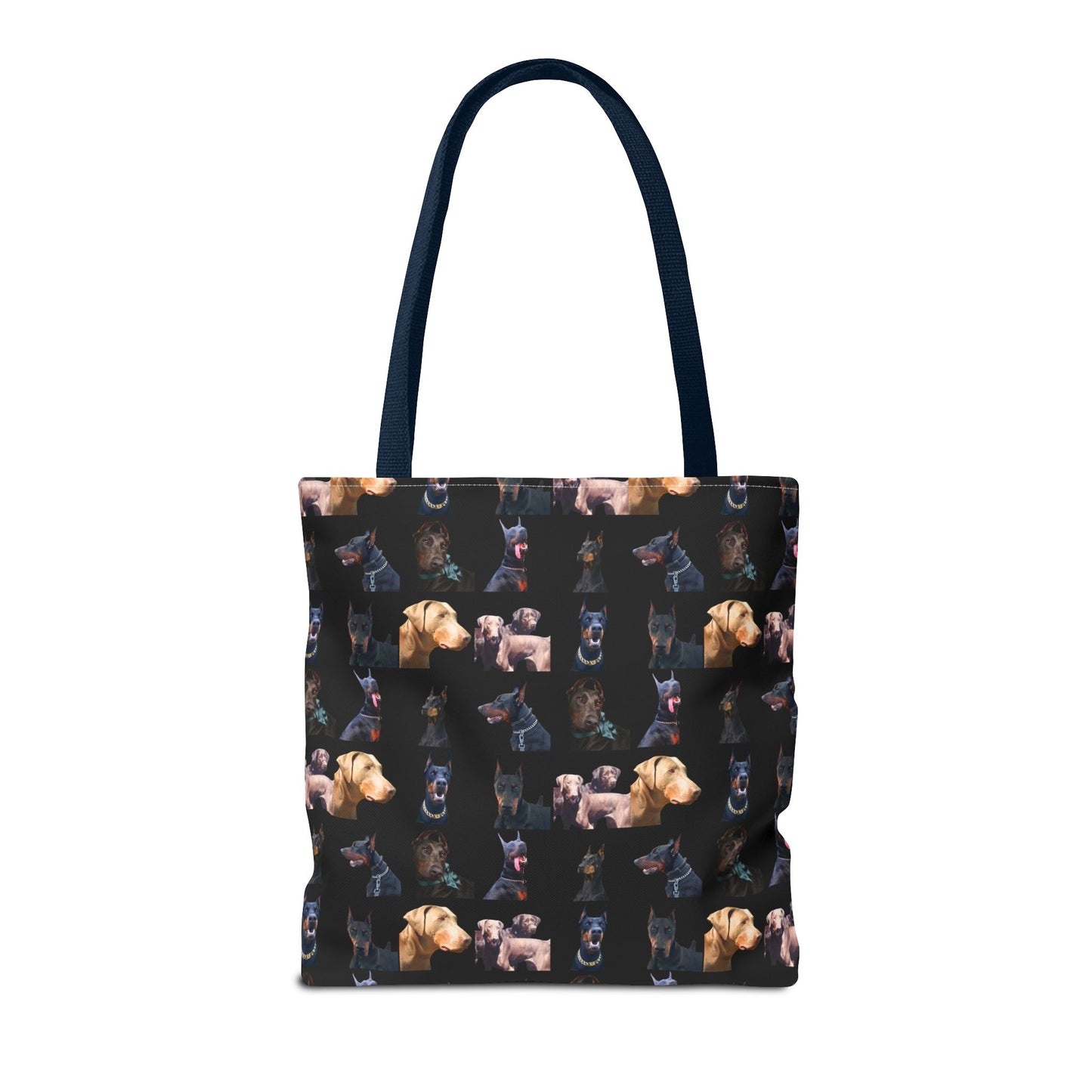 Edition 8 Doberman Model Pattern Black Tote Bag