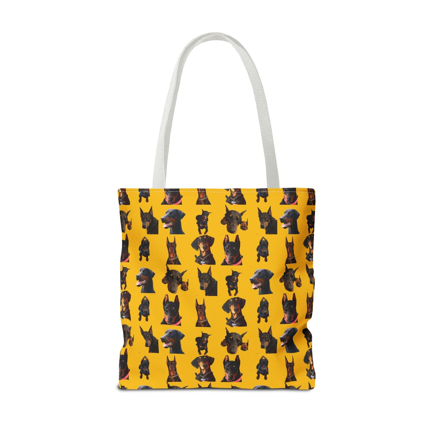 Edition 2 Doberman Model Pattern Yellow Tote Bag