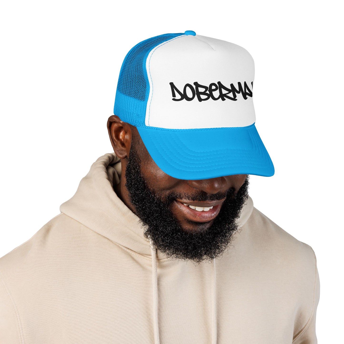 Doberman Graffiti Foam Trucker Hat Made in USA