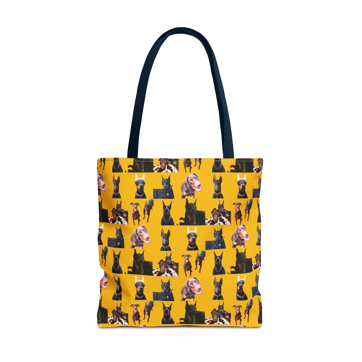 Edition 10 Doberman Model Pattern Yellow Tote Bag