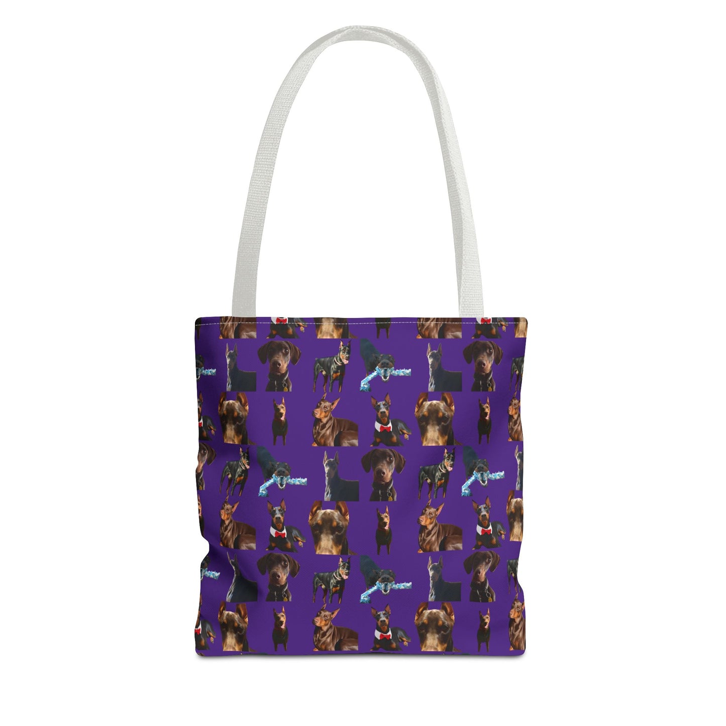 Edition 1 Doberman Model Pattern Purple Tote Bag