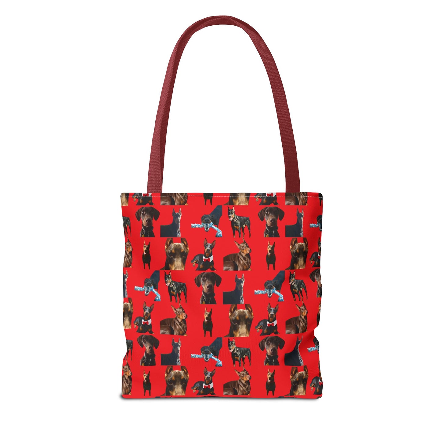 Edition 1 Doberman Model Pattern Red Tote Bag