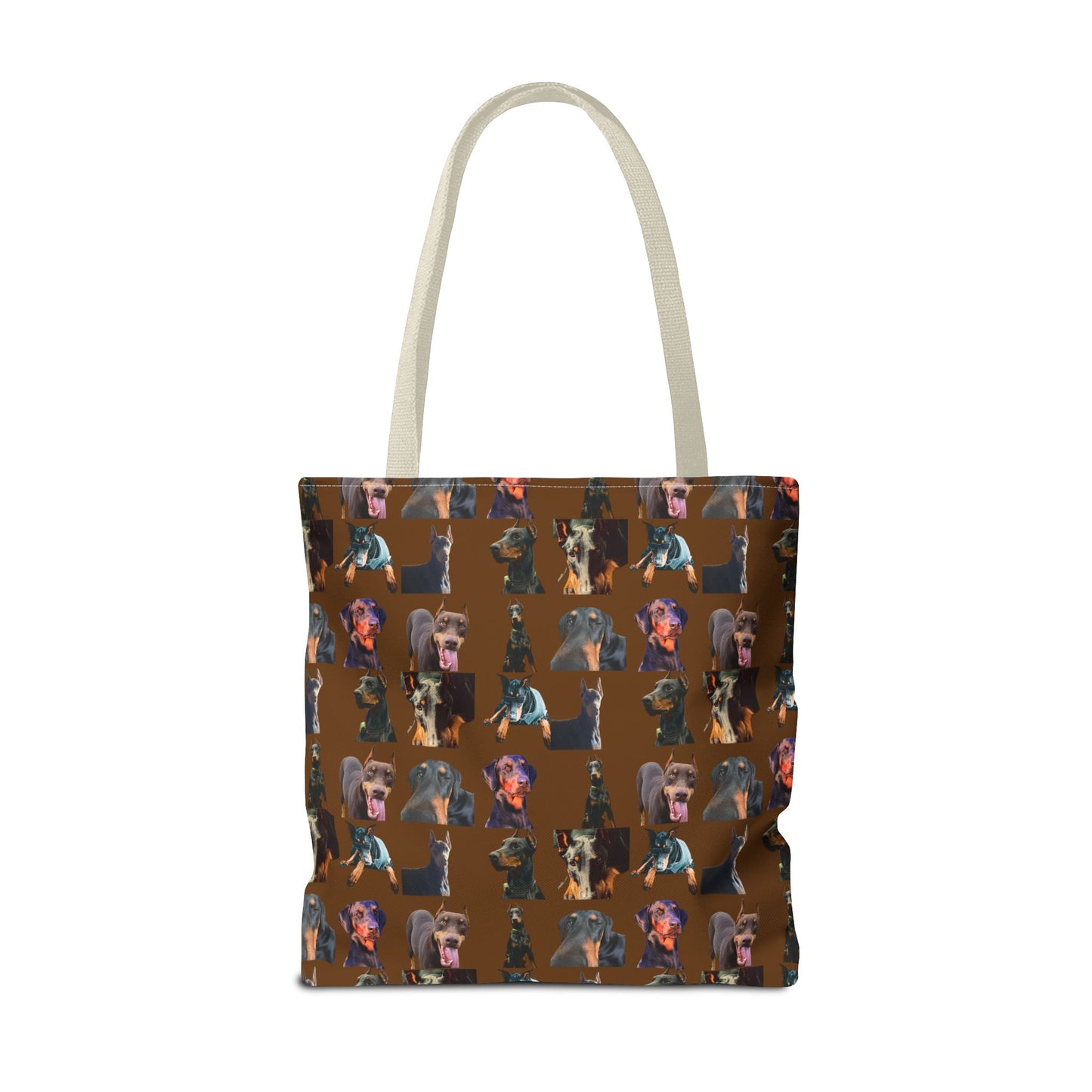 Edition 3 Doberman Model Pattern Brown Tote Bag