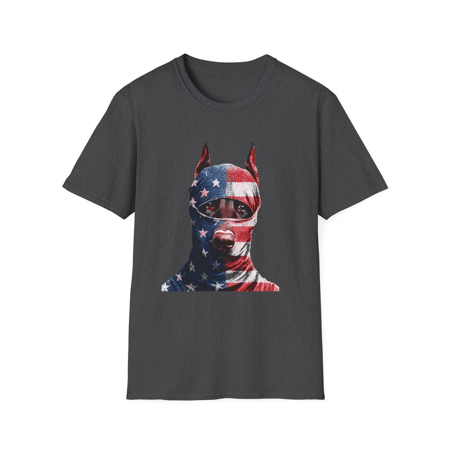 Doberman 2 Portrait T‑Shirt