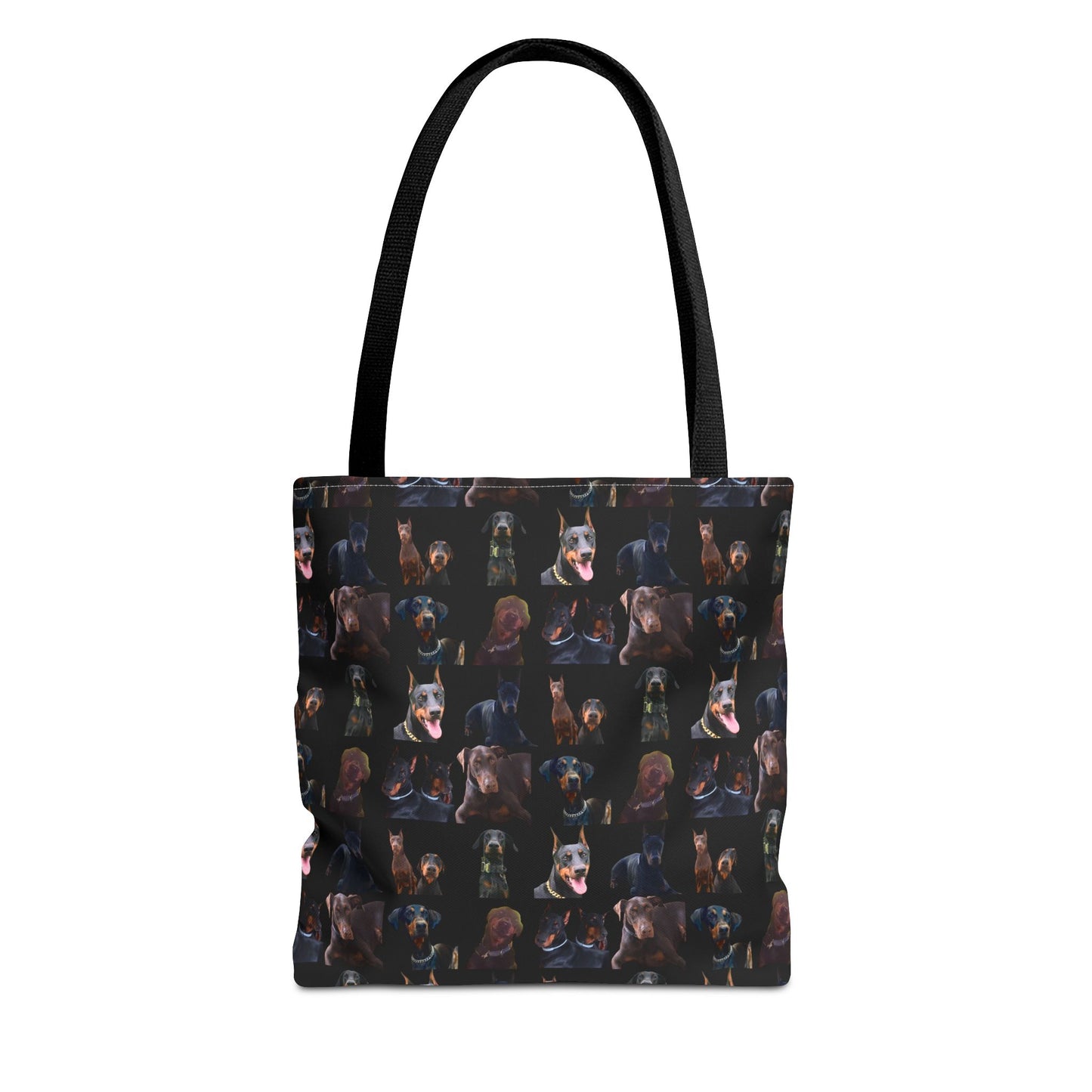 Edition 5 Doberman Model Pattern Black Tote Bag