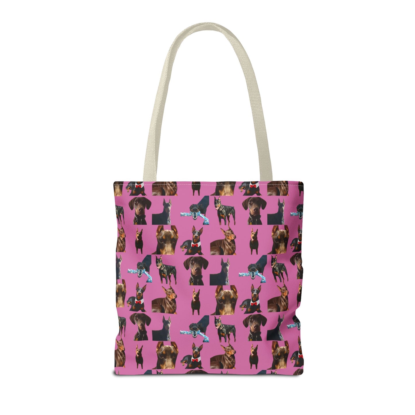 Edition 1 Doberman Model Pattern Pink Tote Bag