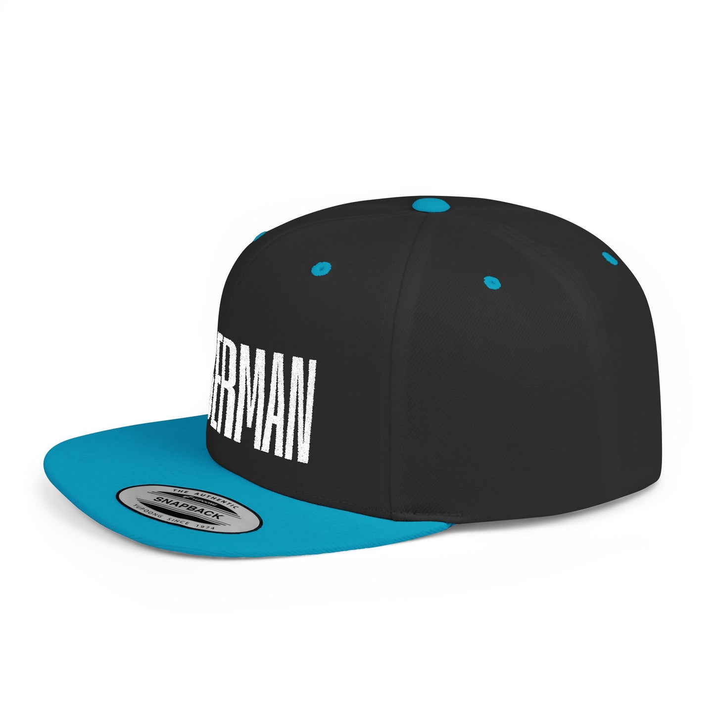 Doberman 2 Embroidered Flat Bill Snapback