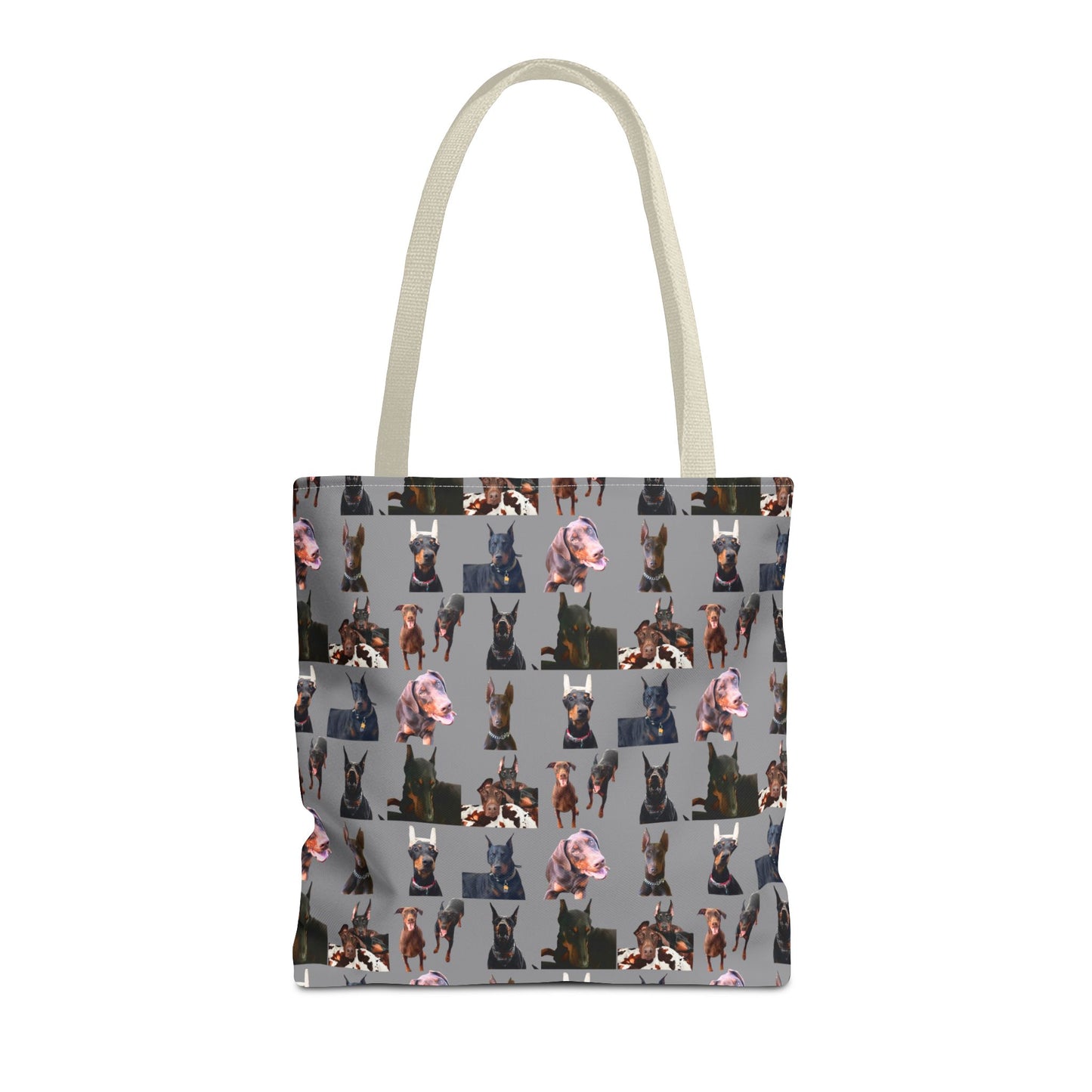 Edition 10 Doberman Model Pattern Gray Tote Bag