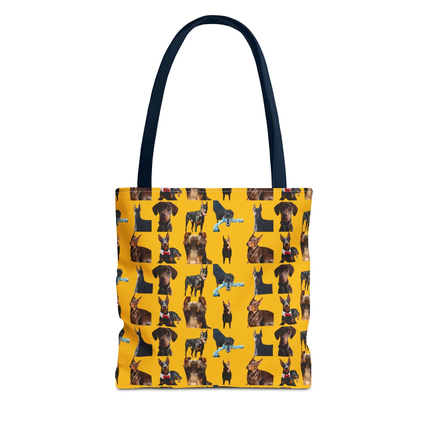 Edition 1 Doberman Model Pattern Yellow Tote Bag