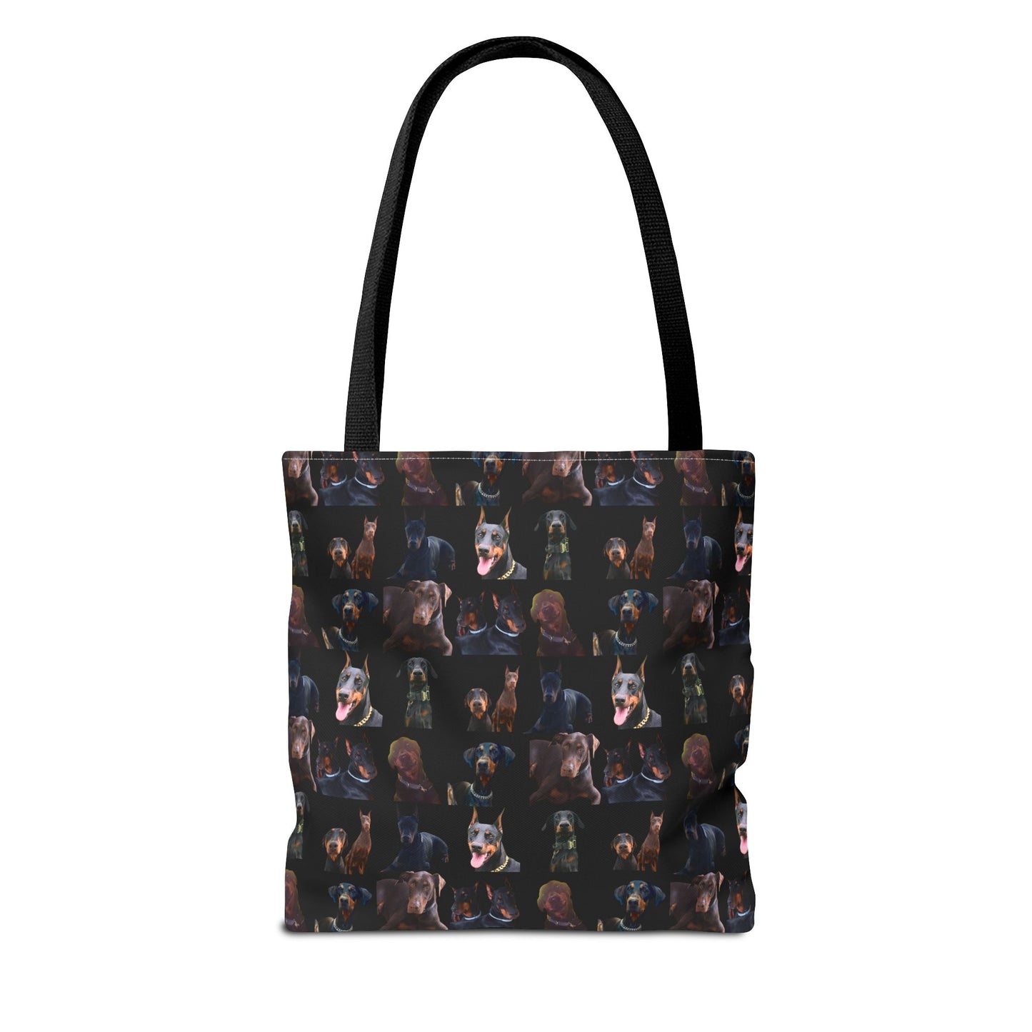 Edition 5 Doberman Model Pattern Black Tote Bag