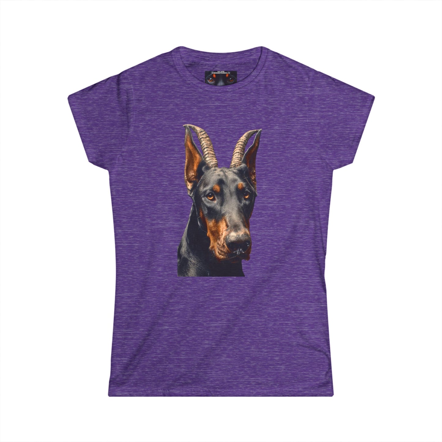 Doberman Goat 2 Women's Softstyle Tee