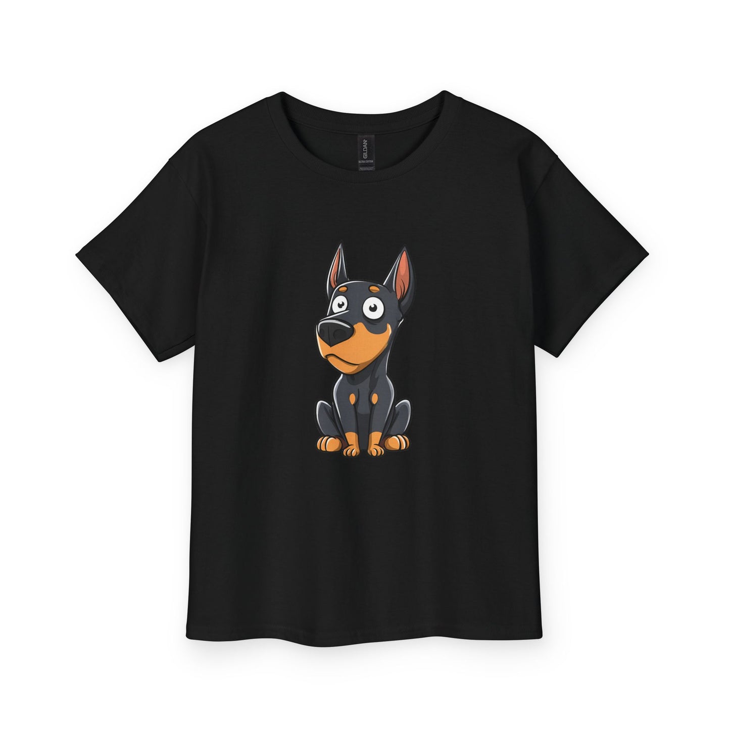 Kids Tee — Cute Doberman Puppy 2 Graphic