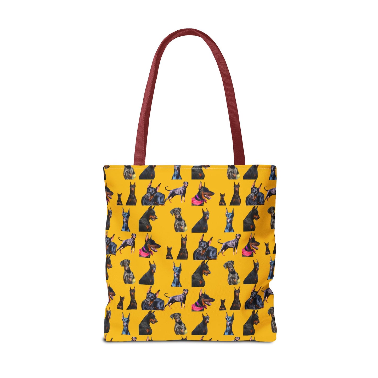 Edition 7 Doberman Model Pattern Yellow Tote Bag