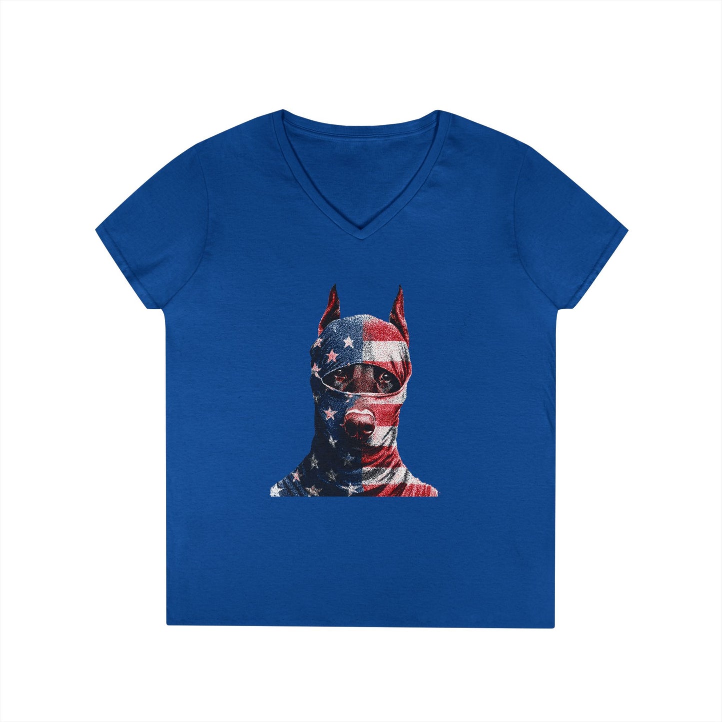 Doberman 2 V-Neck Tee Shirt for Women