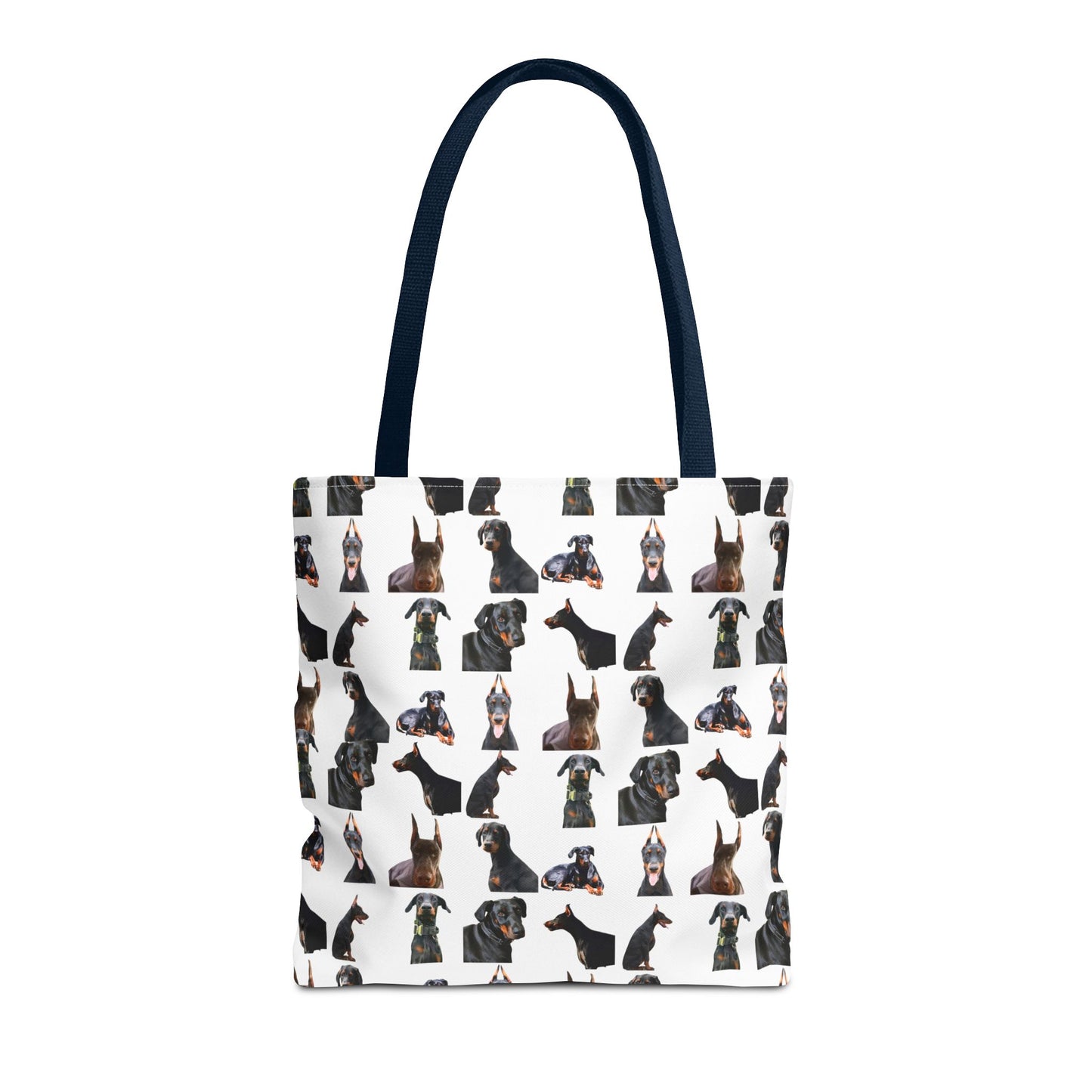 Edition 6 Doberman Model Pattern White Tote Bag