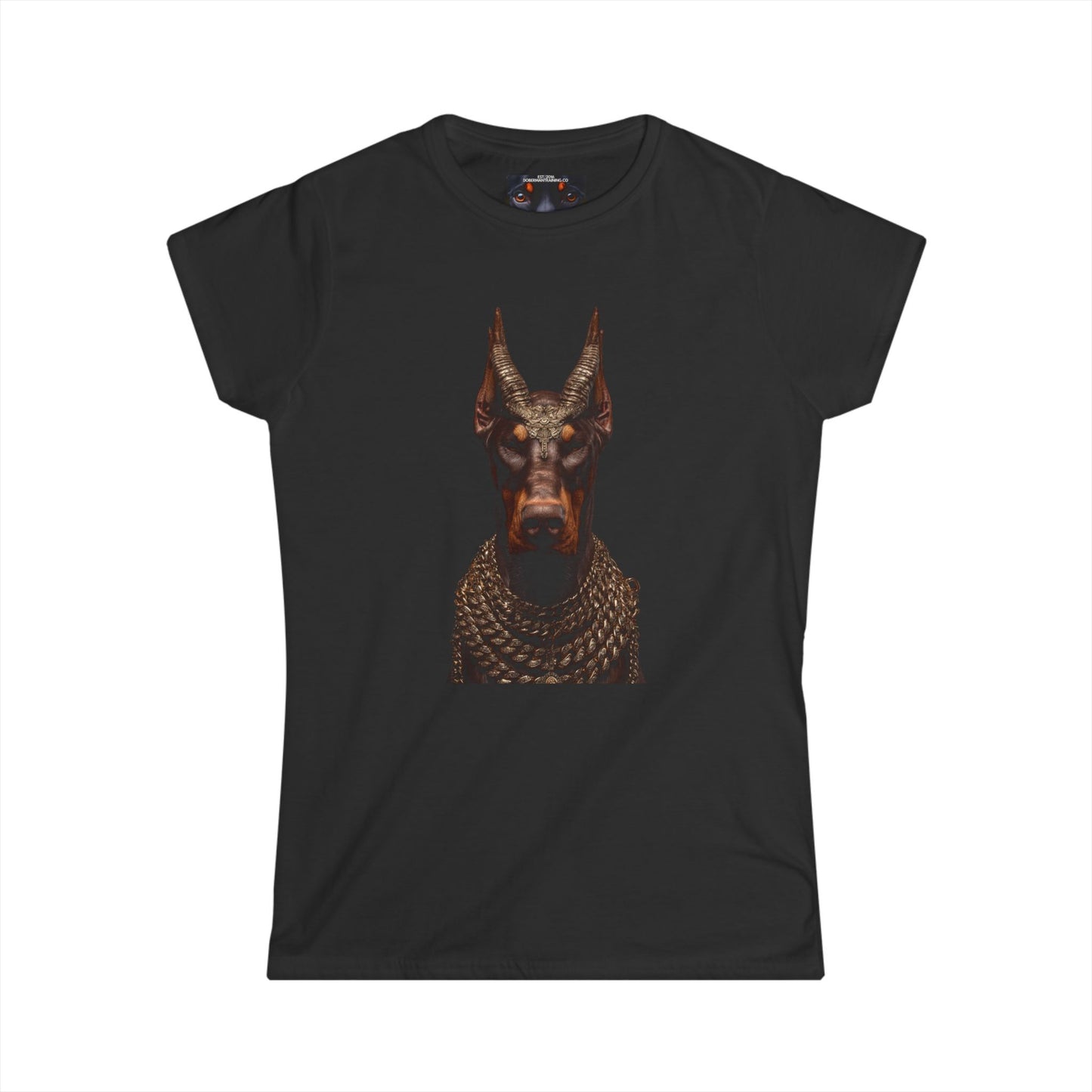 Doberman Goat 4 Women's Softstyle Tee