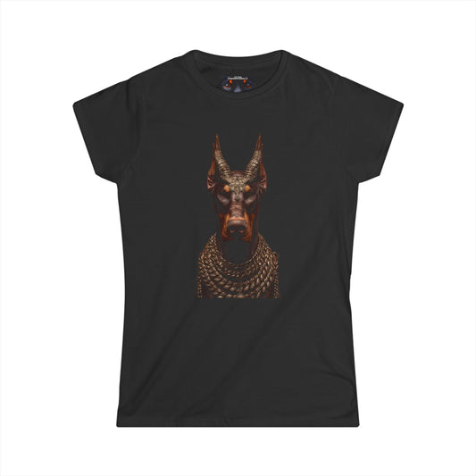 Doberman Goat 4 Women's Softstyle Tee