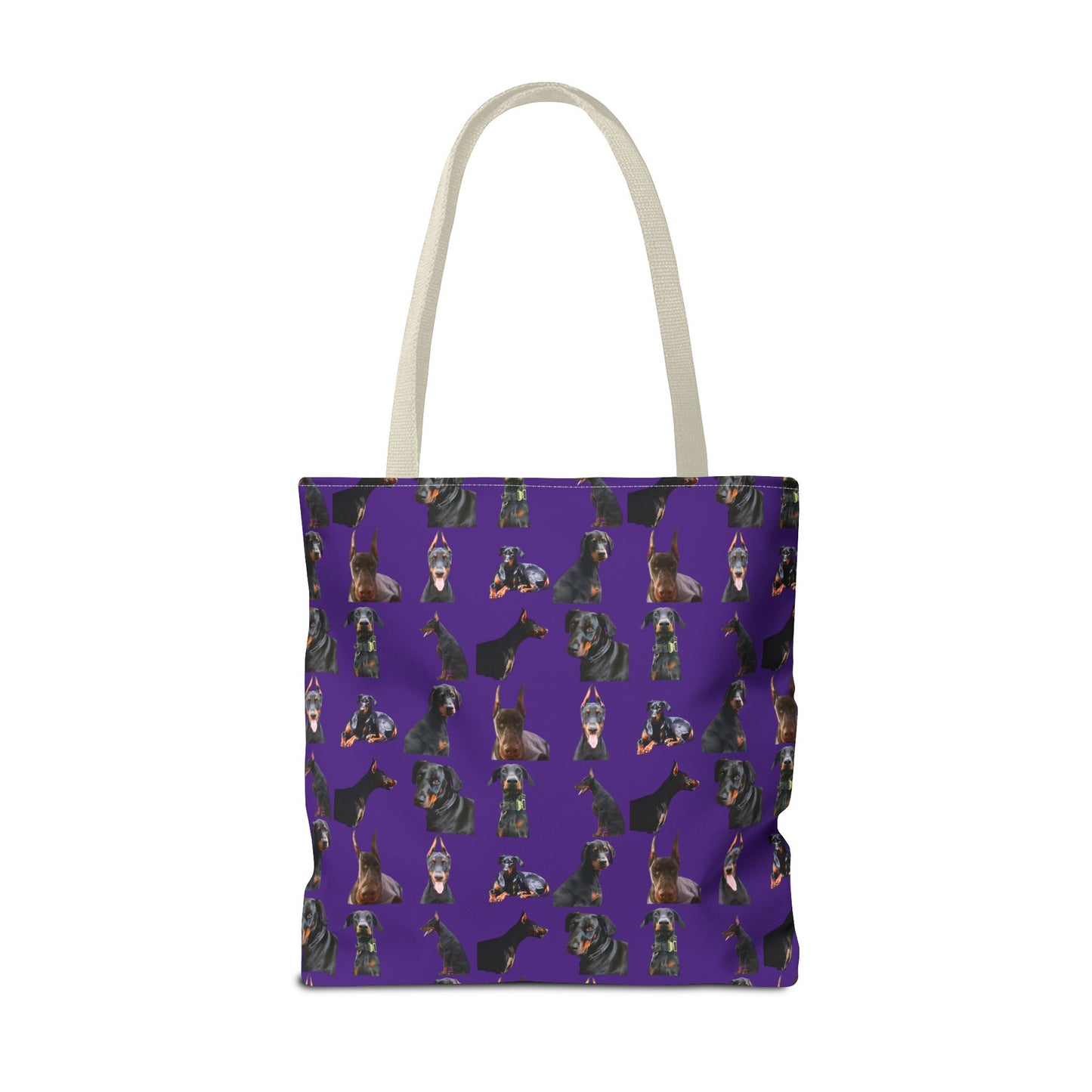 Edition 6 Doberman Model Pattern Purple Tote Bag