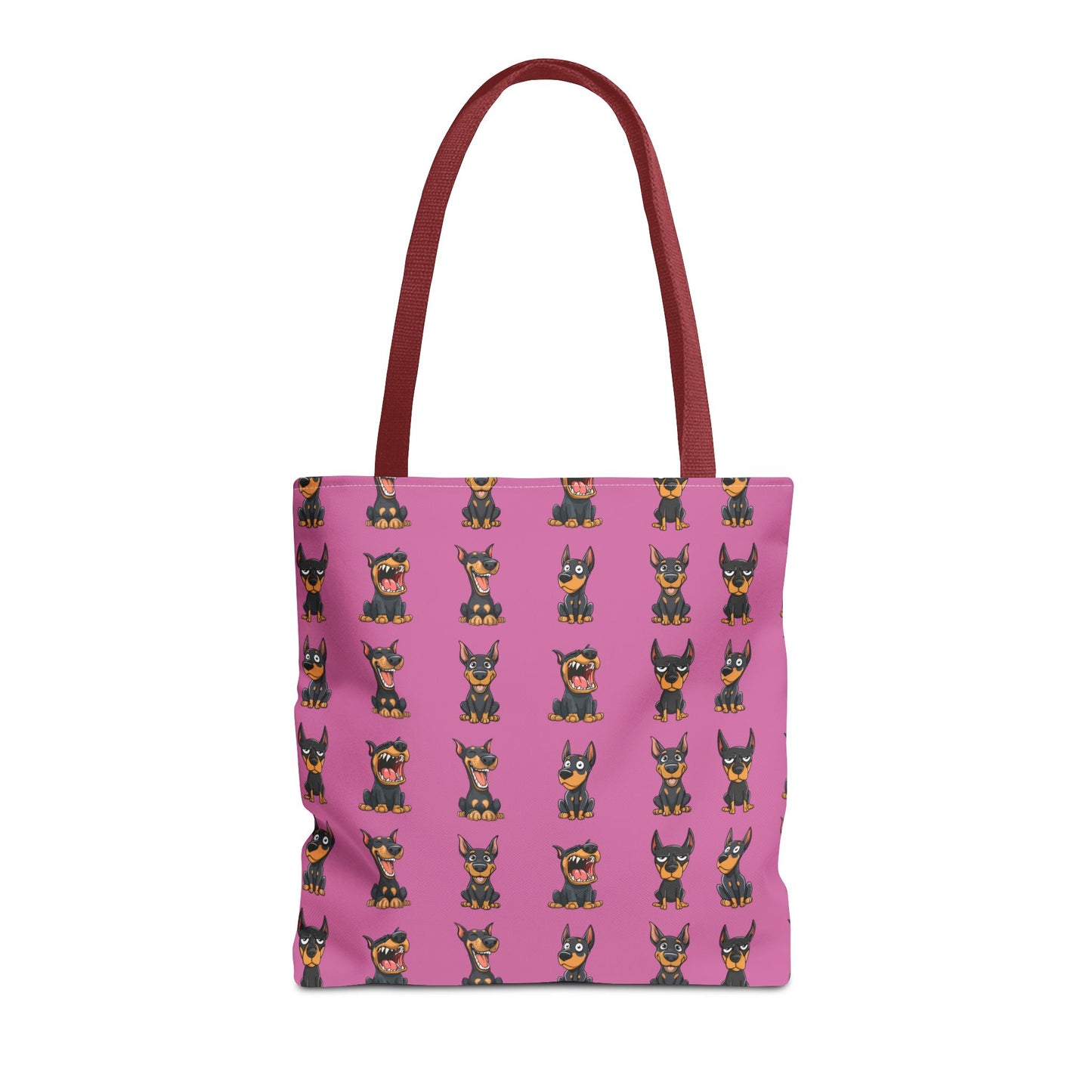 Doberman Cartoon Pattern Tote Bag