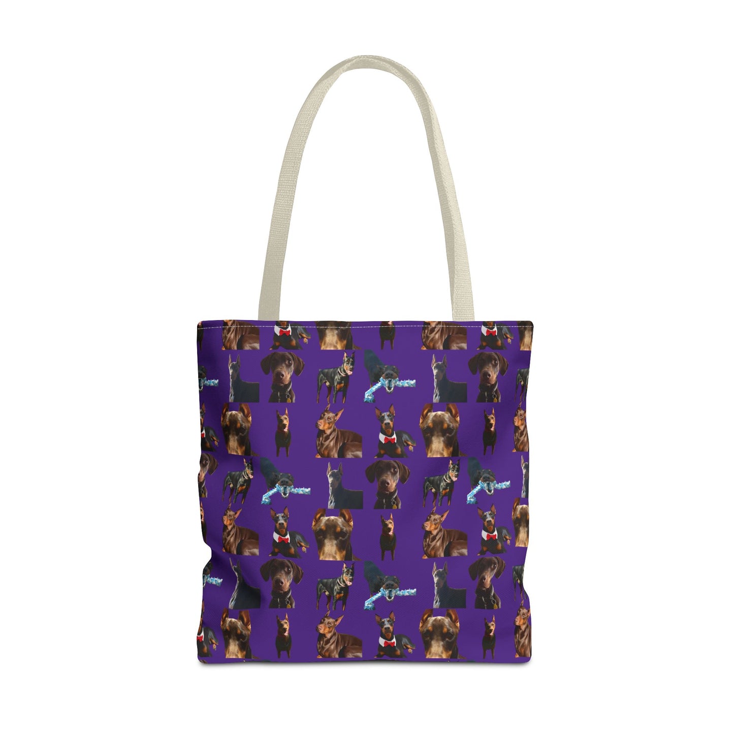 Edition 1 Doberman Model Pattern Purple Tote Bag