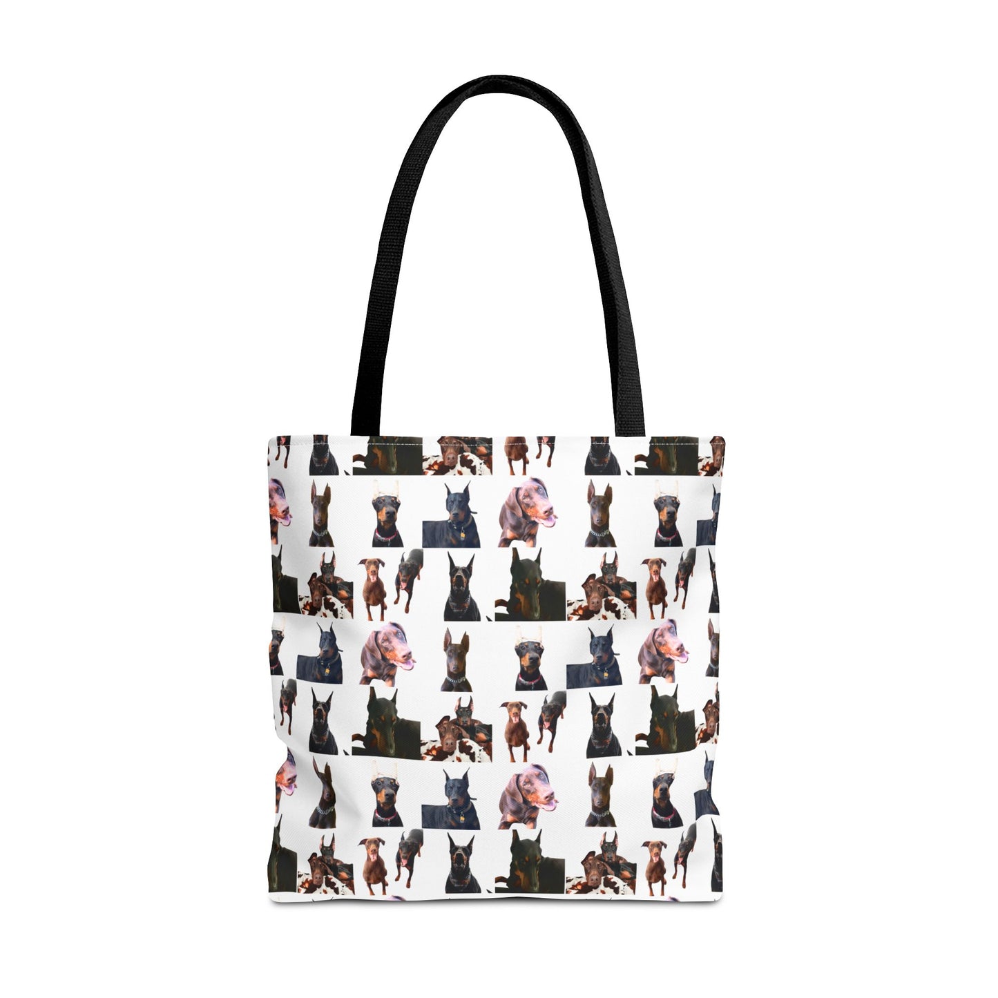 Edition 10 Doberman Model Pattern White Tote Bag