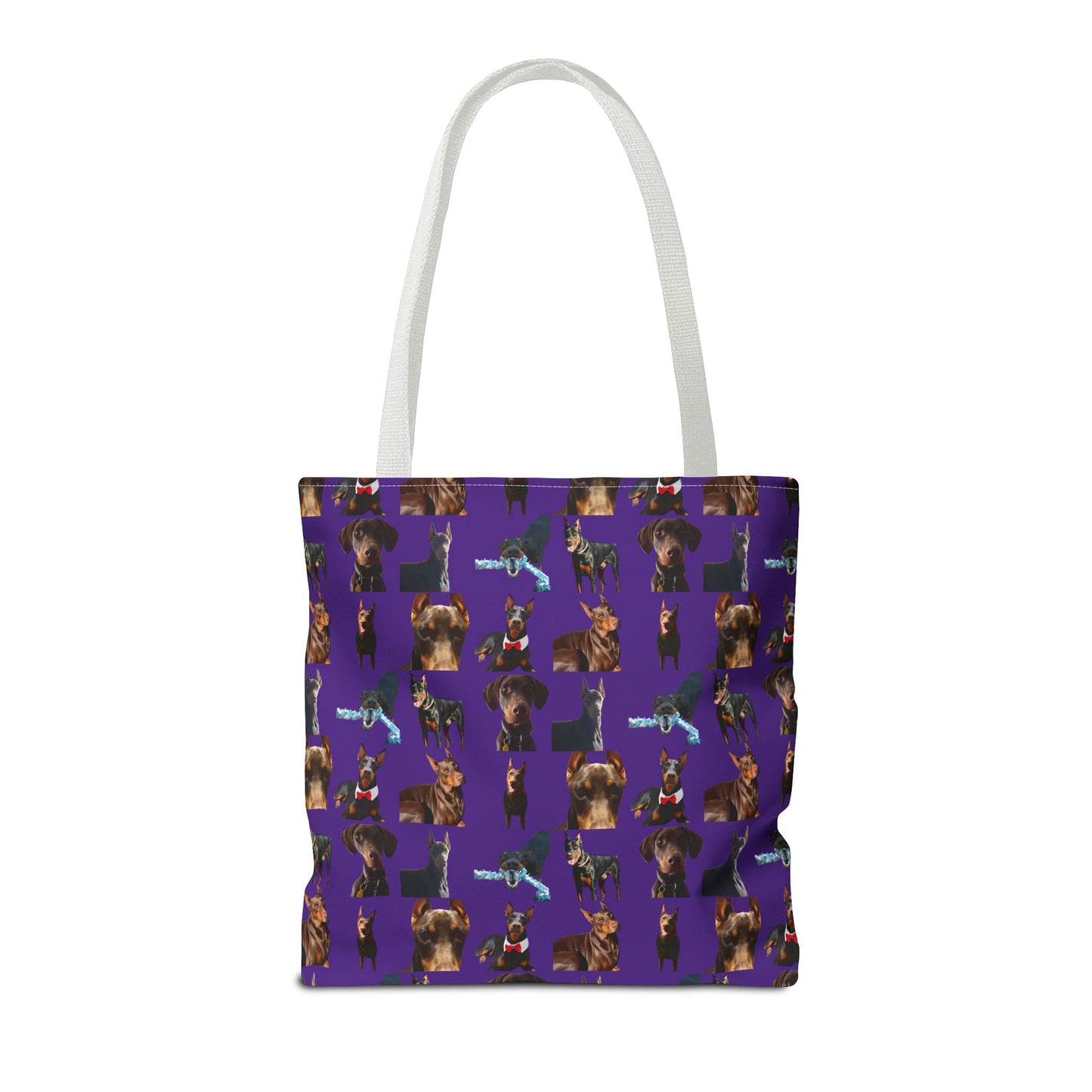 Edition 1 Doberman Model Pattern Purple Tote Bag